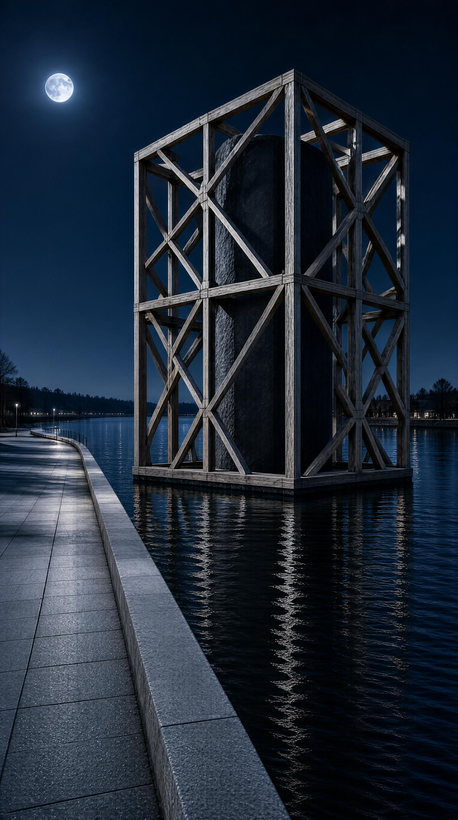 Floating Wooden Structure