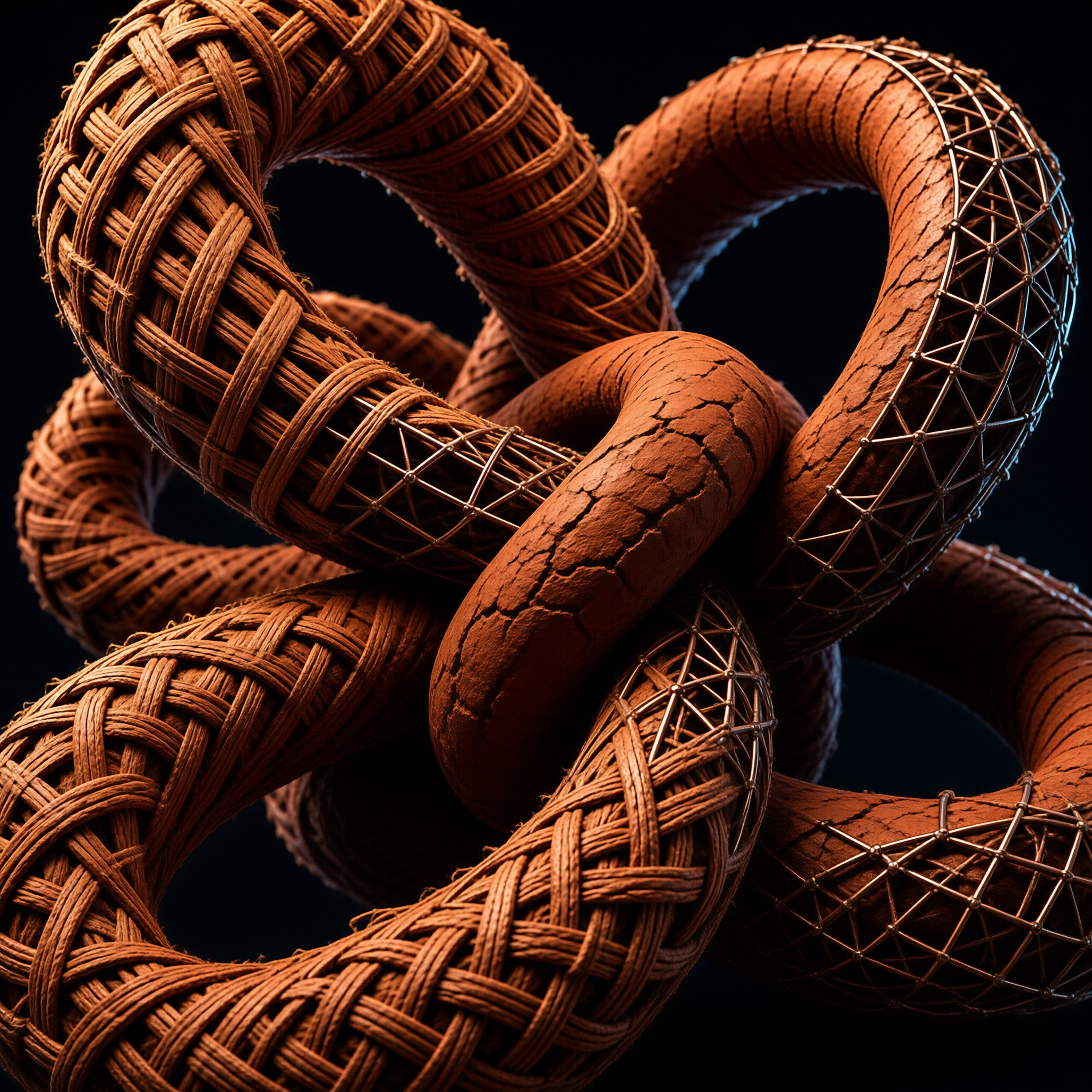 Interwoven Organic Structures