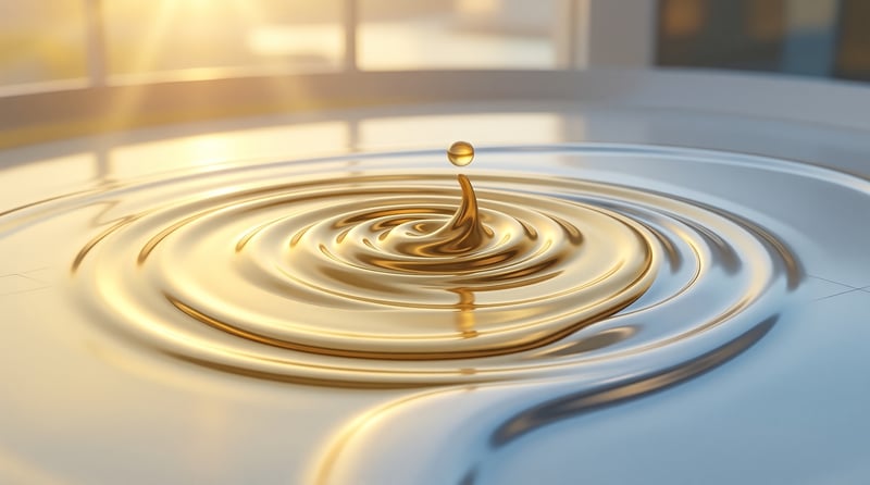 Golden Liquid Ripple