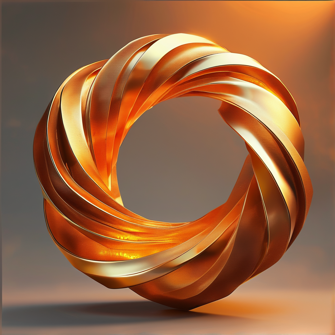 Golden Twisted Ring