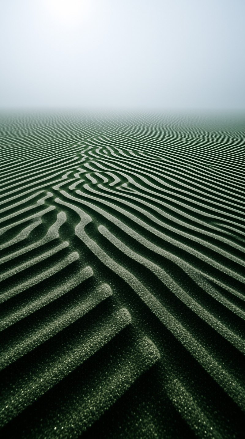 Rhythmic Sand Dune Patterns