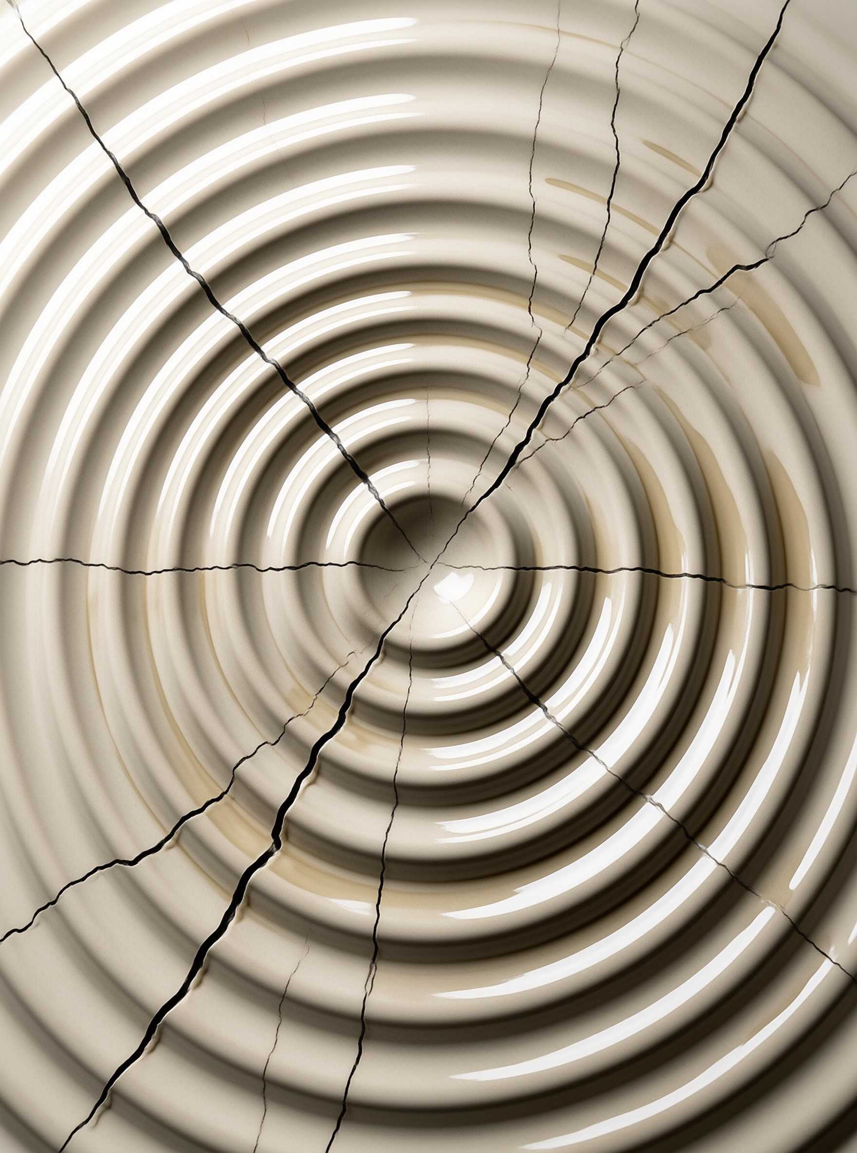 Cracked Ceramic Plate