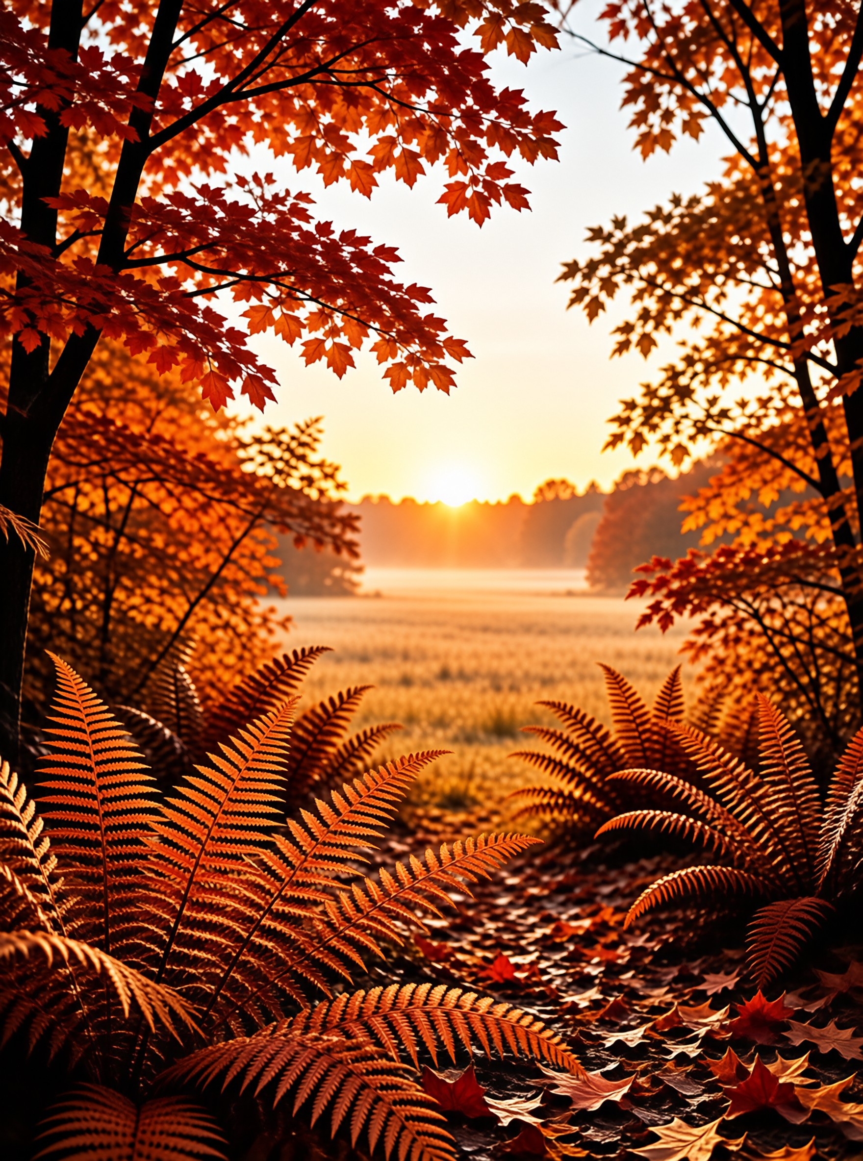 Golden Autumn Landscape