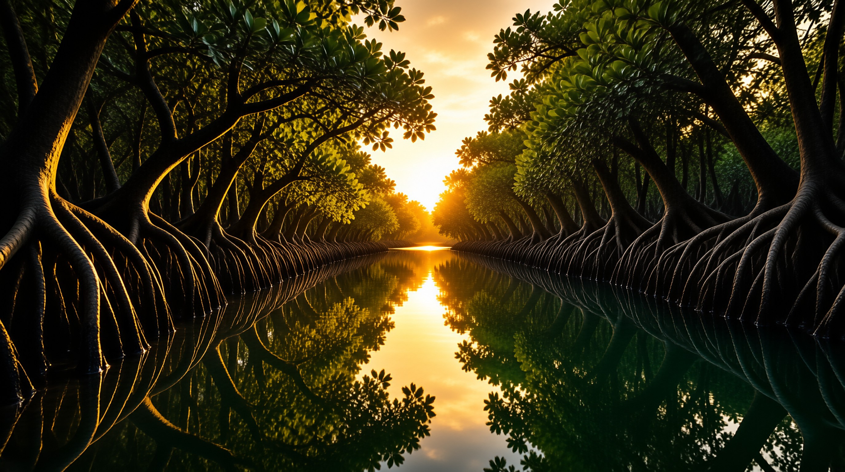Red Mangrove Sunset Tunnel