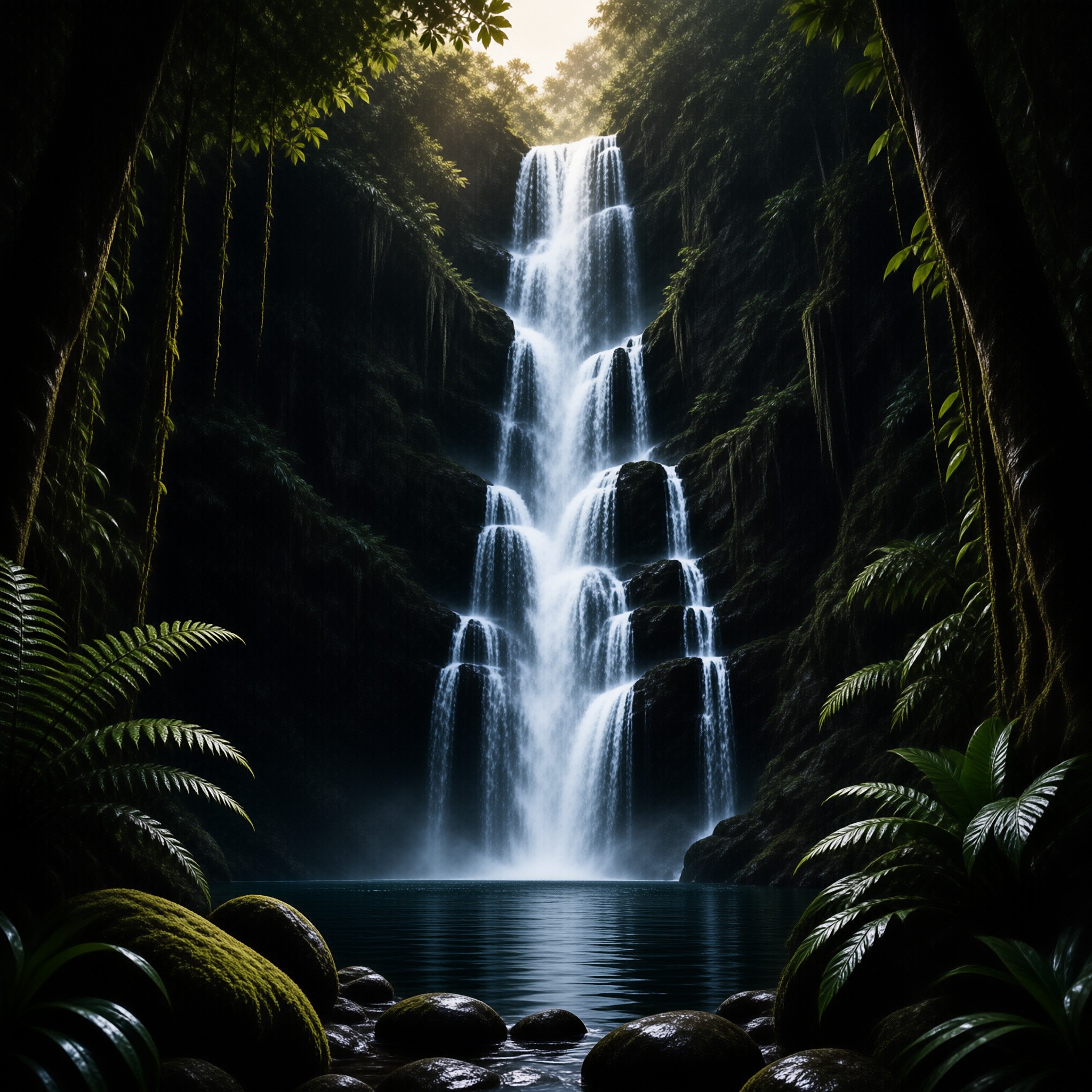 Hidden Jungle Waterfall