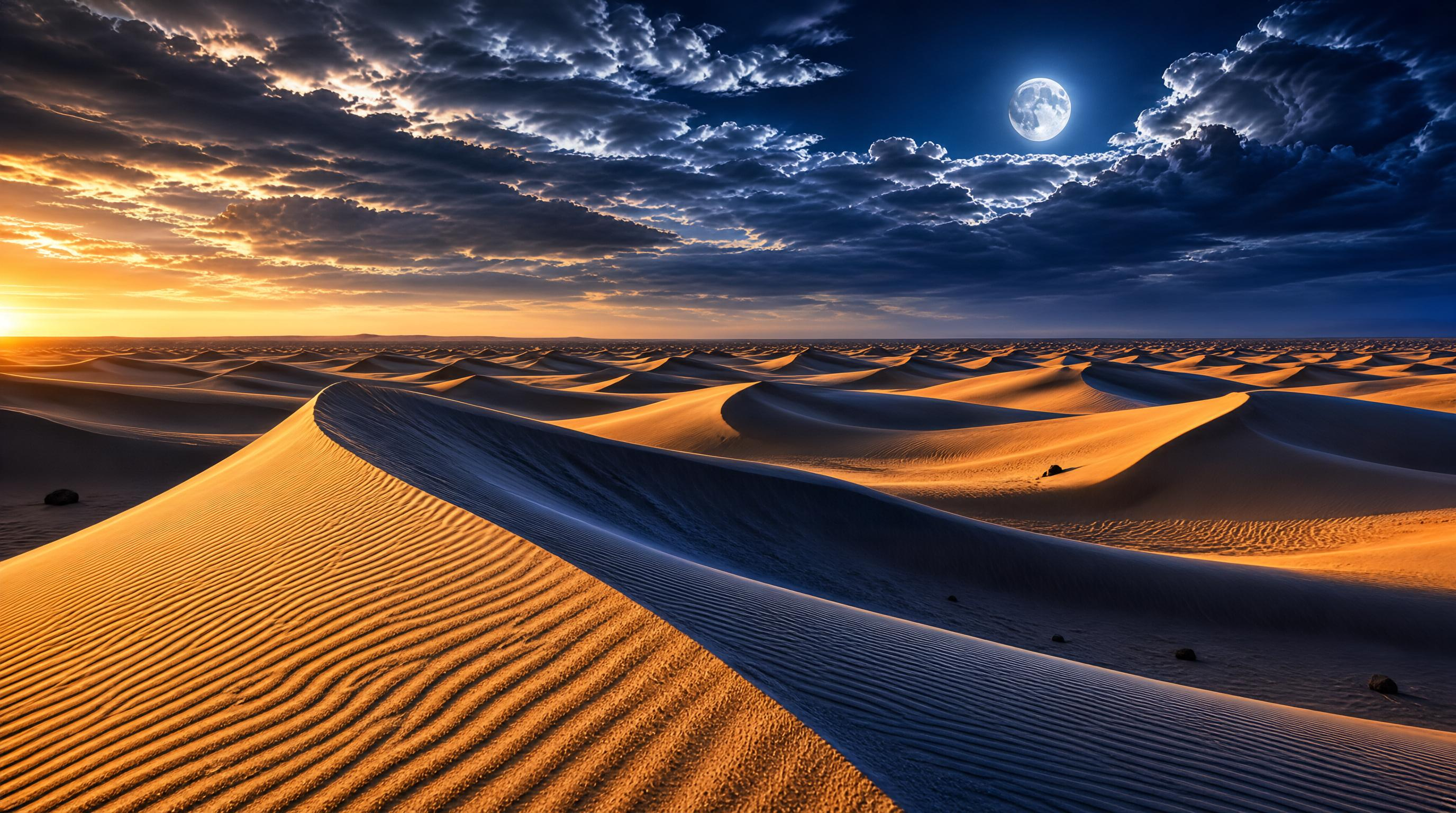 Desert Dunes at Twilight