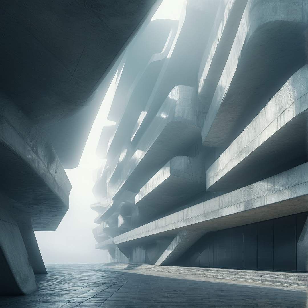 Brutalist Architecture Scene
