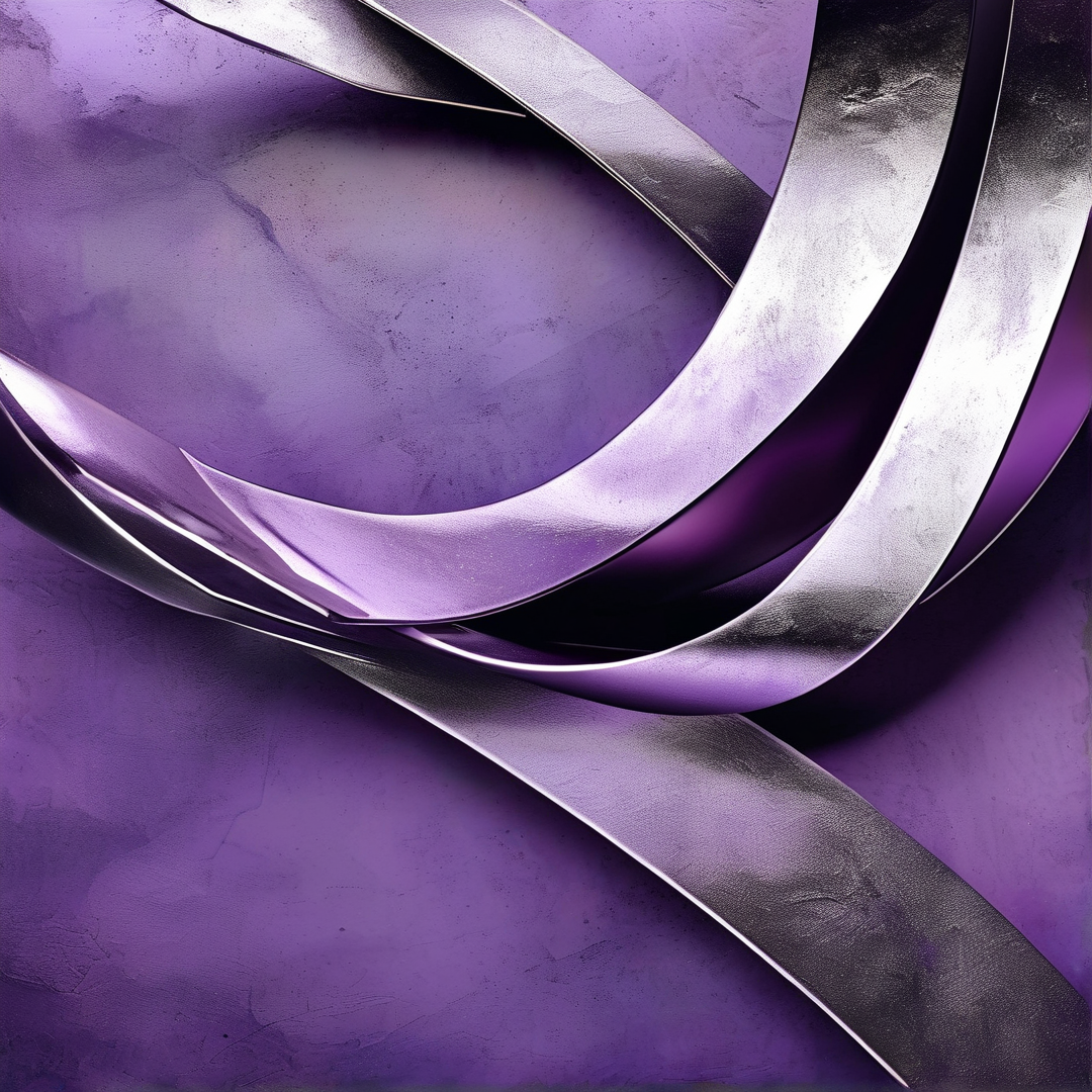 Purple Metallic Curves