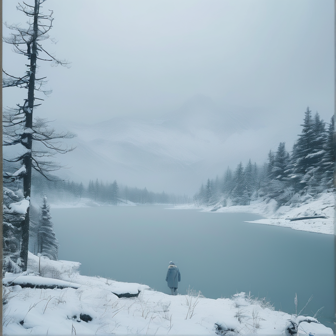 Solitude by the Winter Lake