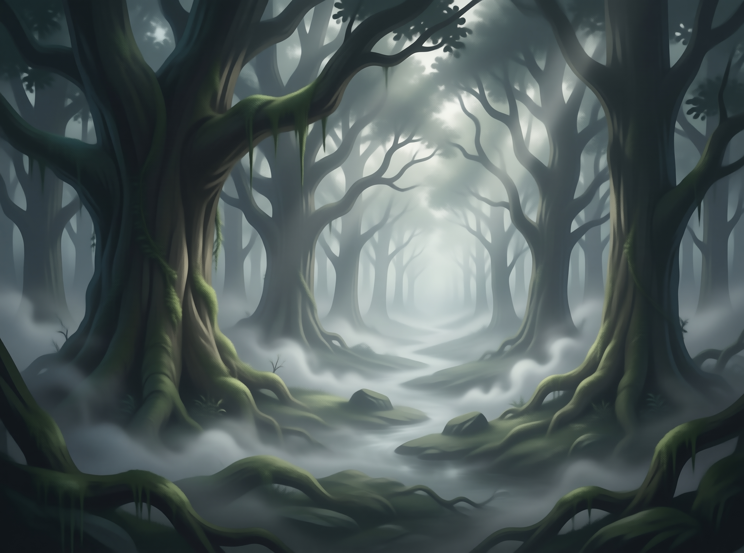 Misty Enchanted Forest