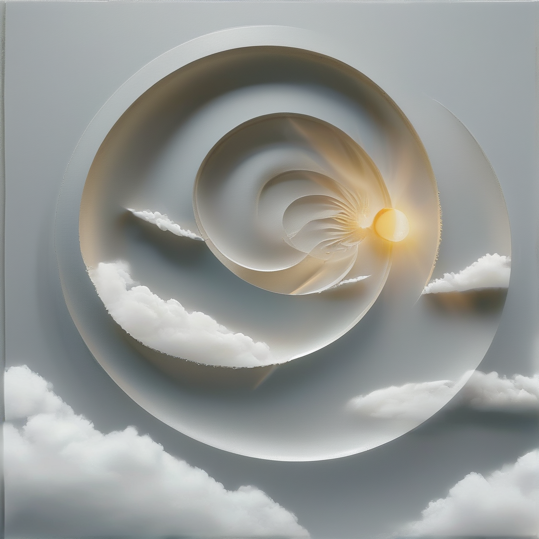 Vortex of Light and Clouds