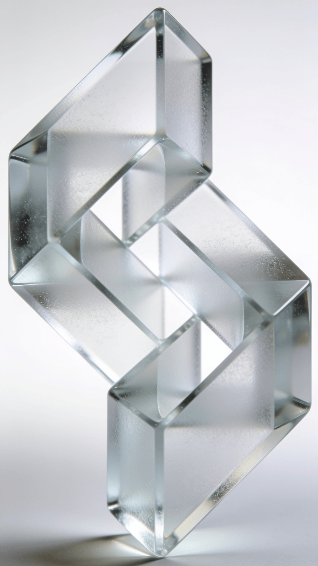 Frosted Glass, Elegant Impossible Shape
