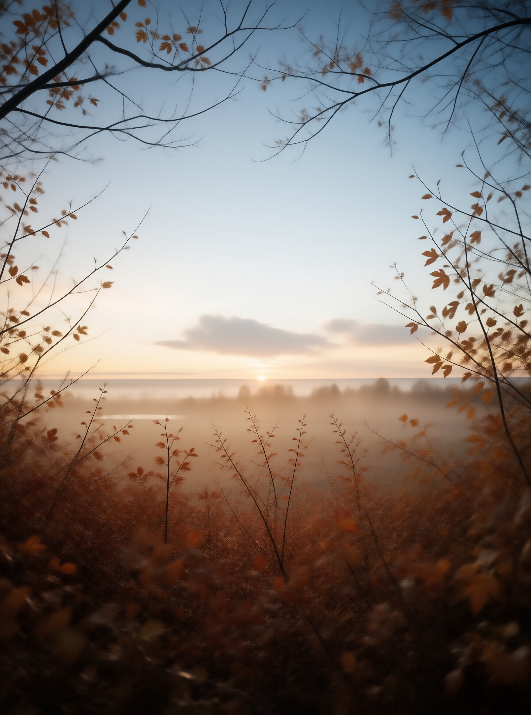 Misty Autumn Dawn