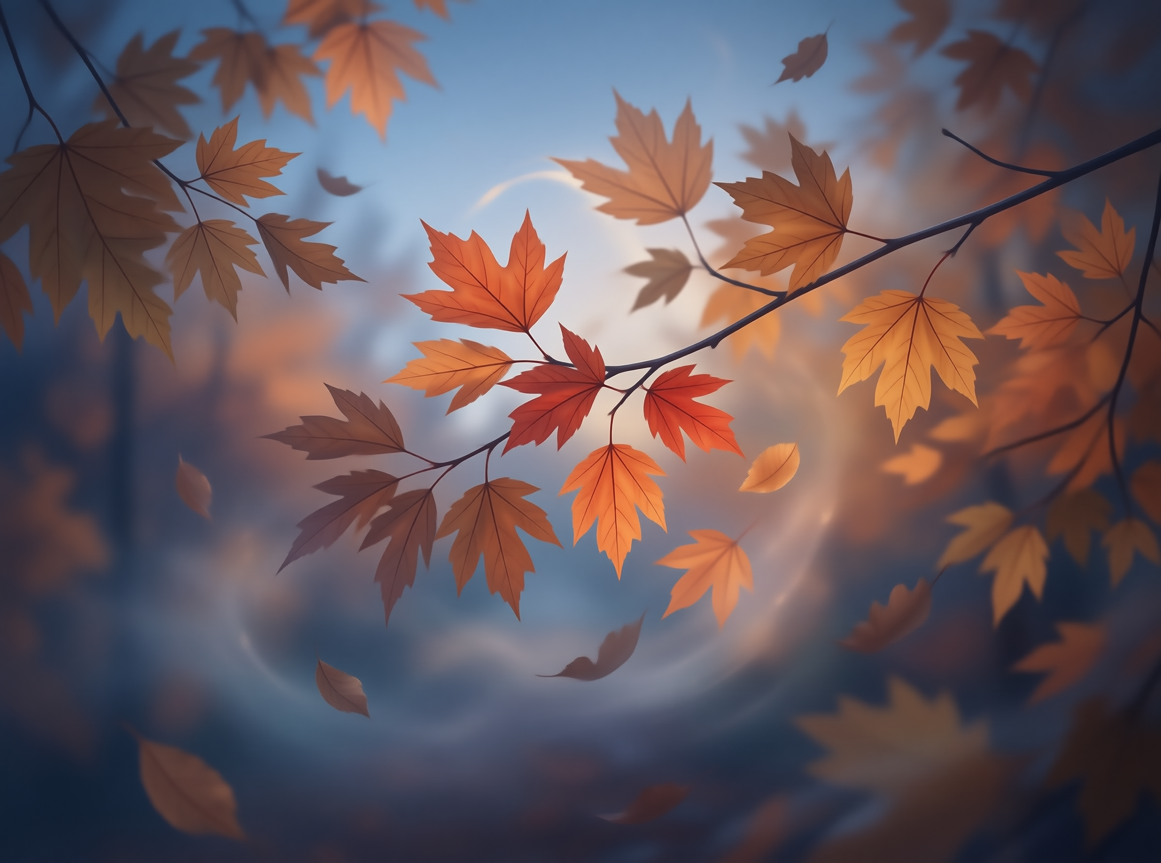 Ethereal Autumn Leaves