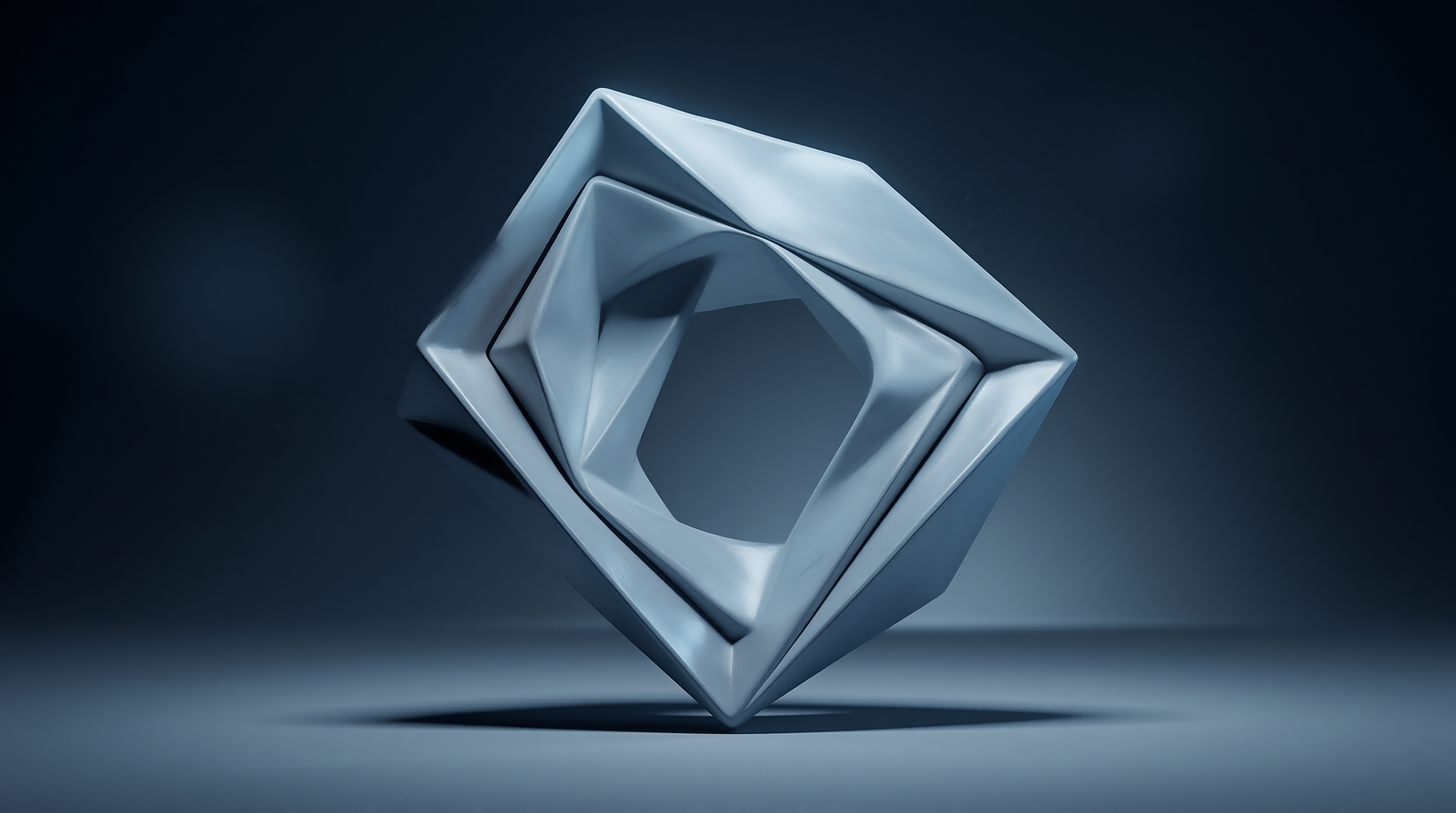 Abstract Blue Geometry