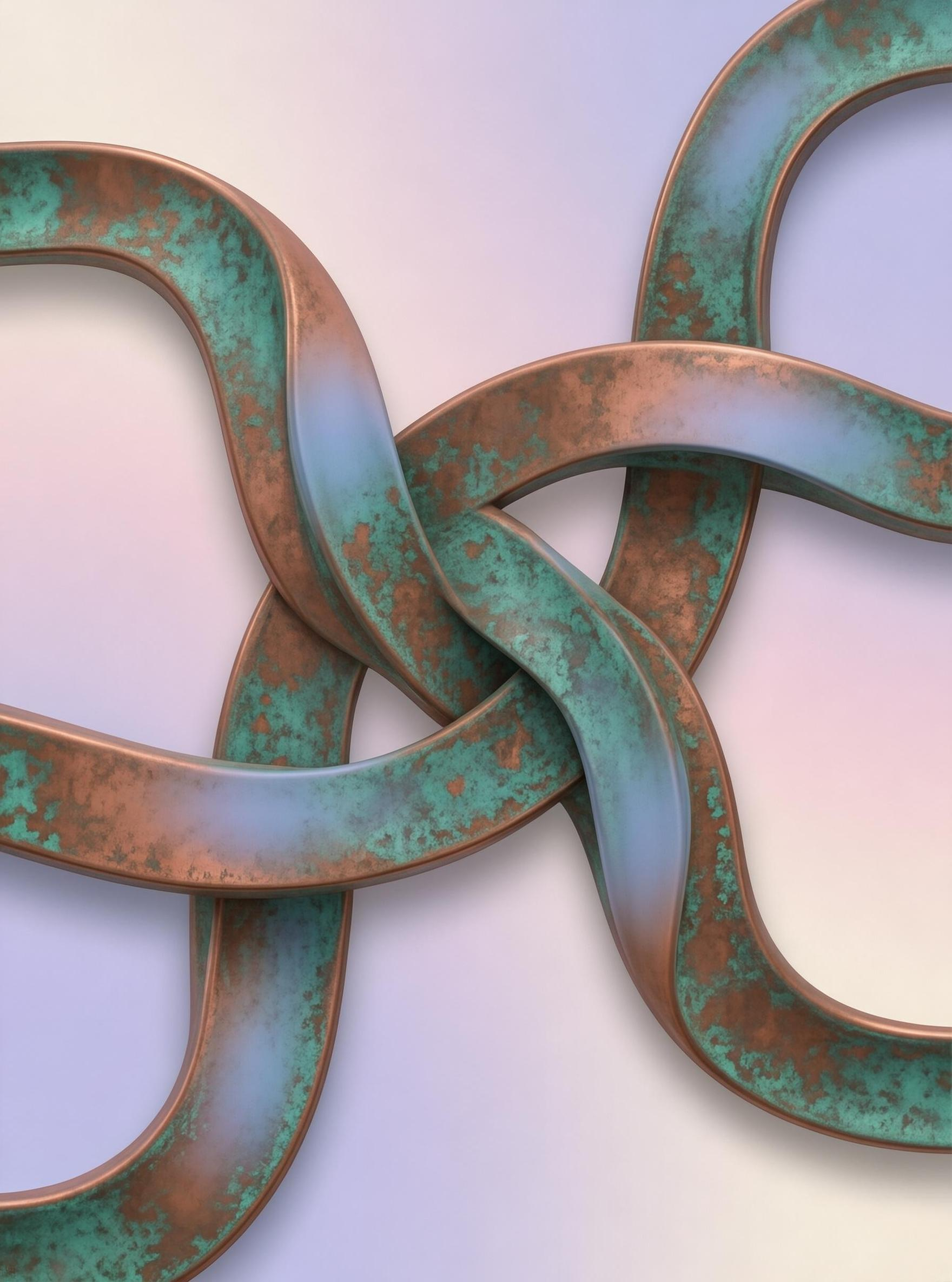 Interwoven Metal Rings