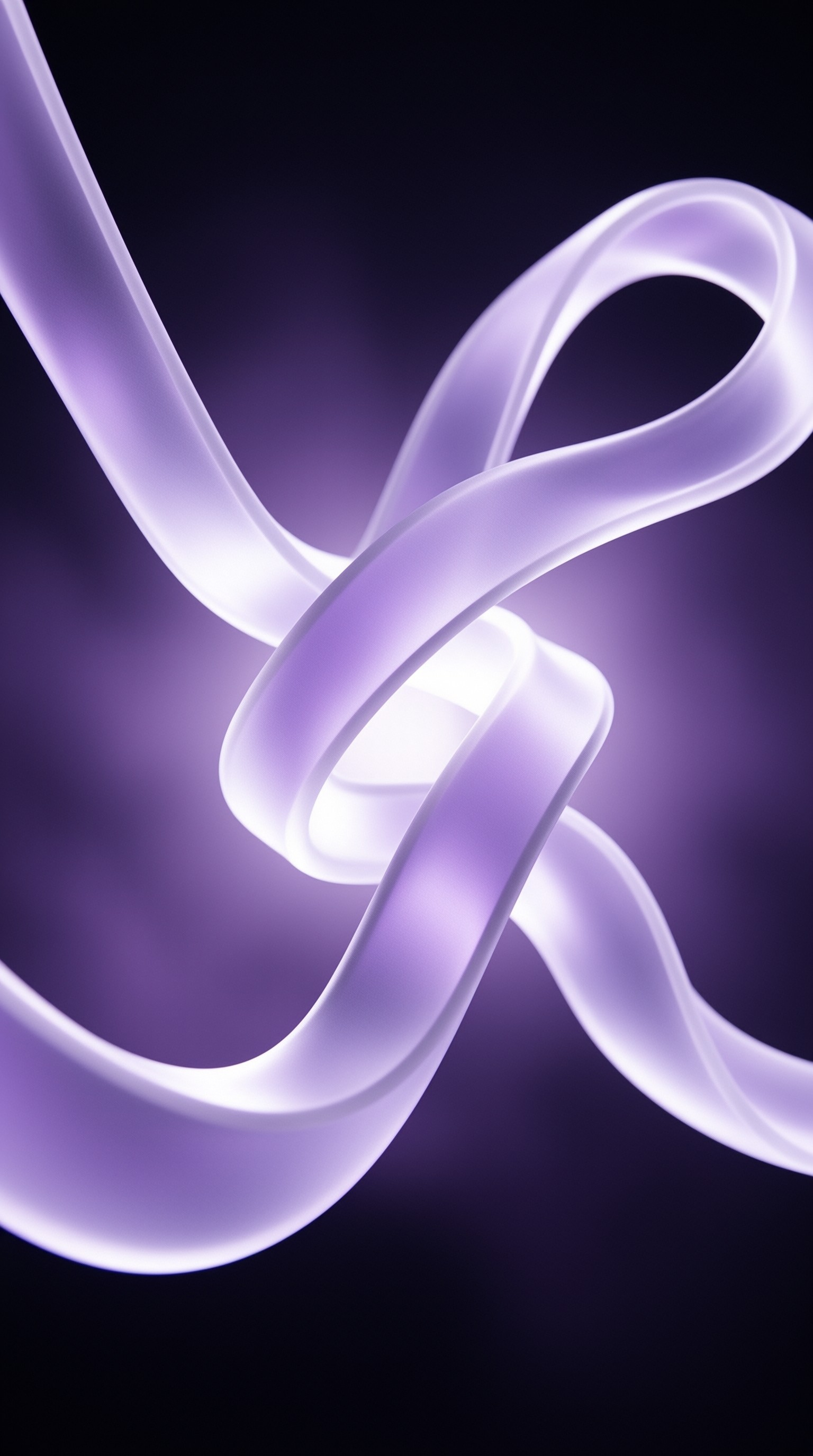 Purple 3D Twisted Ribbon