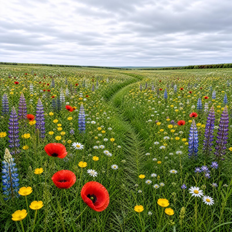 Vibrant Wildflower Field