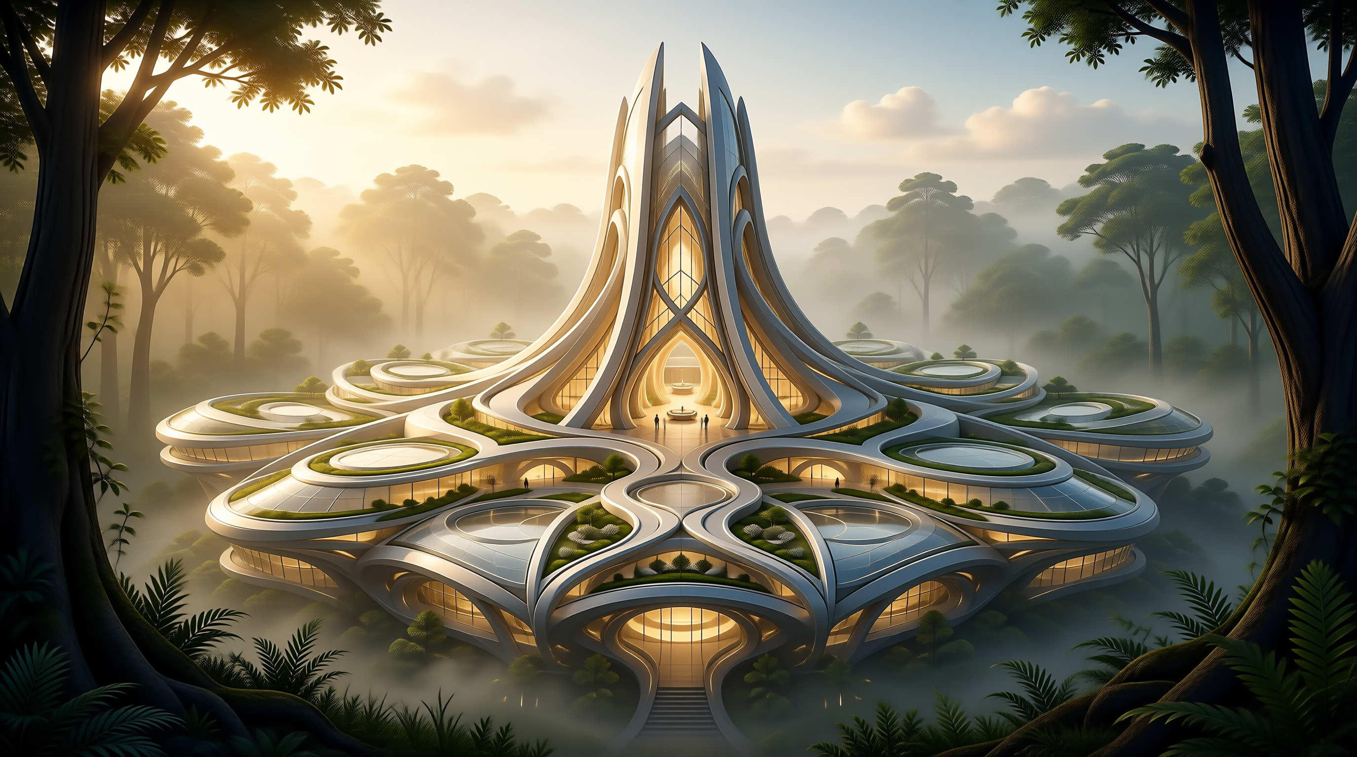 Futuristic Forest Building