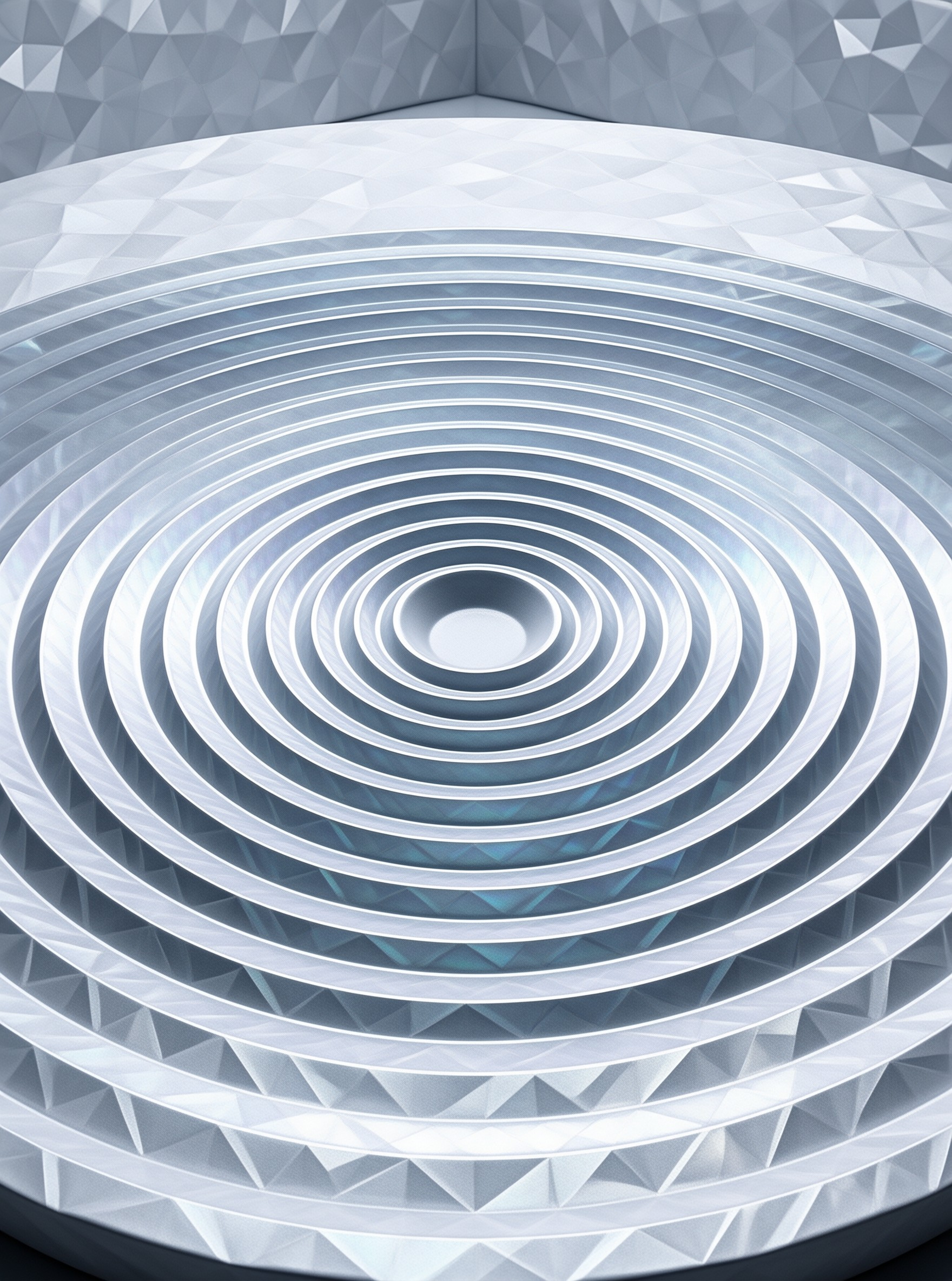 Abstract Low Poly Spiral