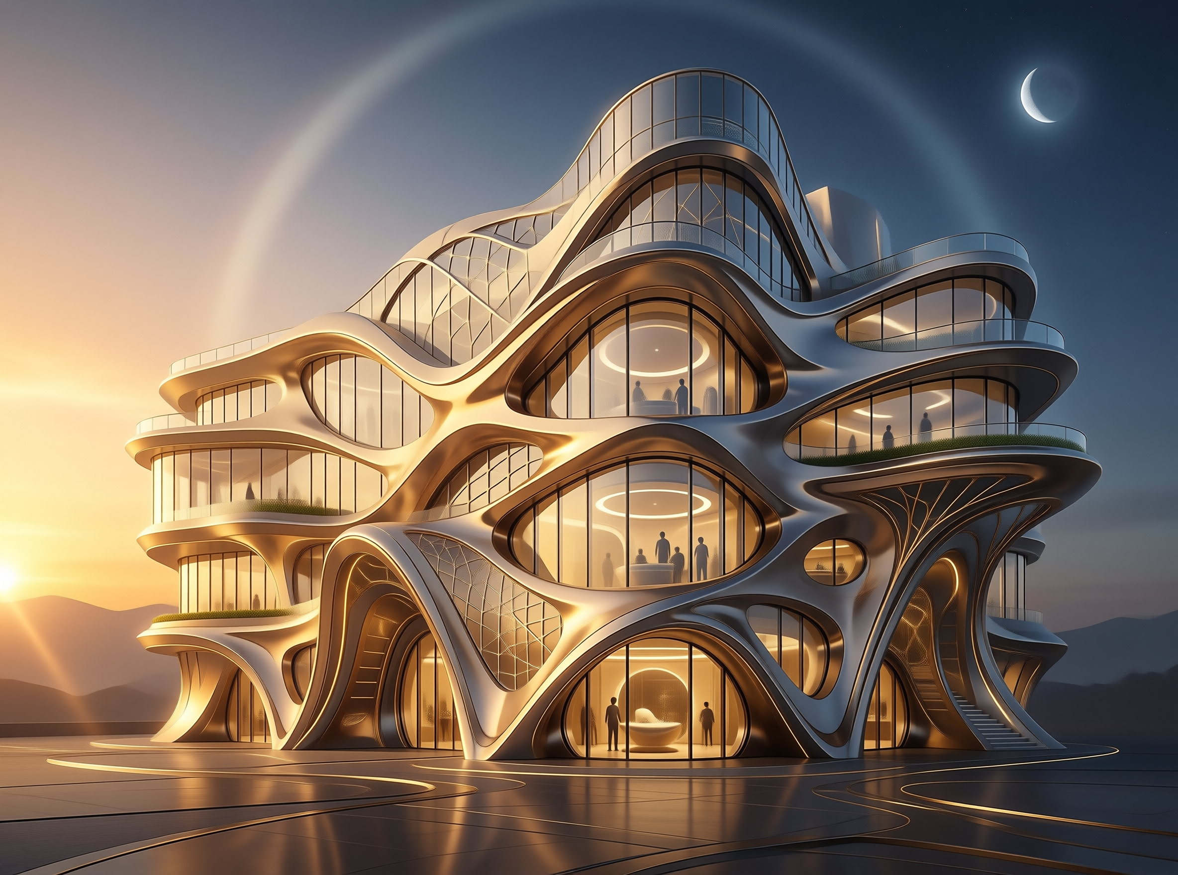 Futuristic Organic Building