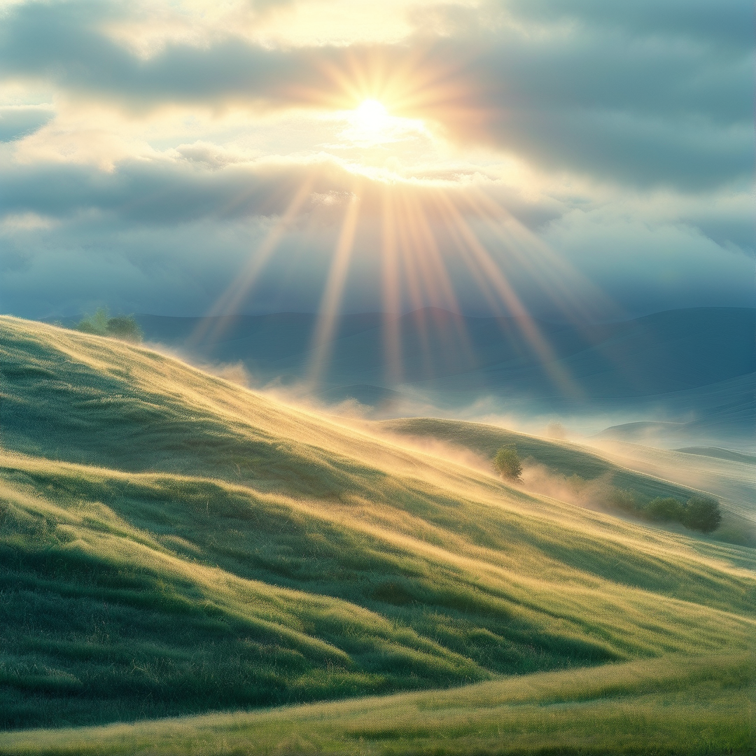 Sun Over Verdant Hills