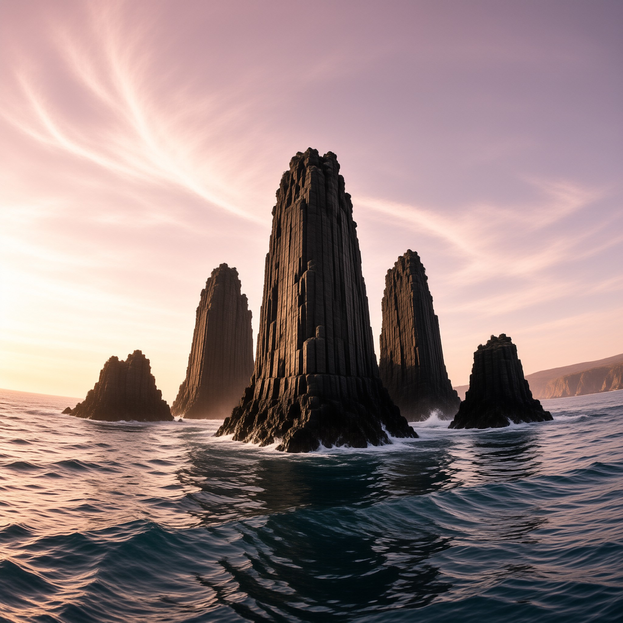 Sea Stacks at Sunset