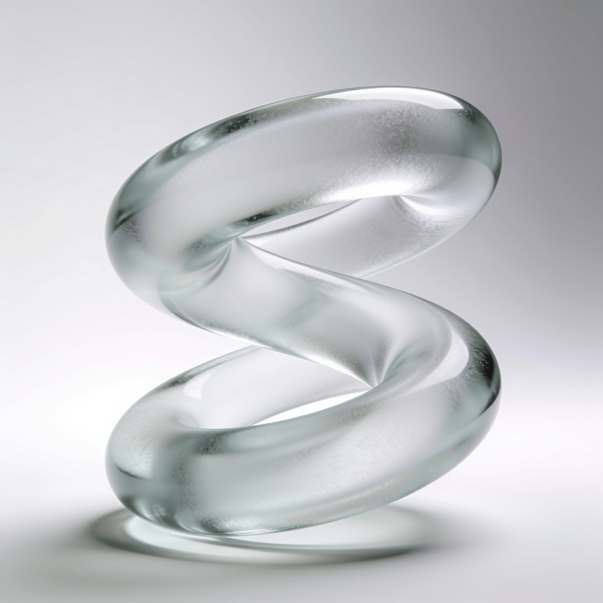 Frosted Glass Twisted Torus