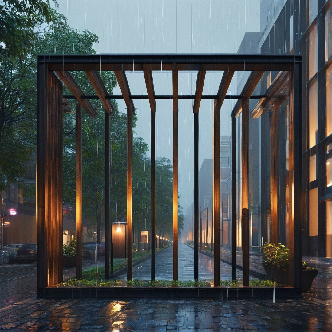 Illuminated Rain Shelter