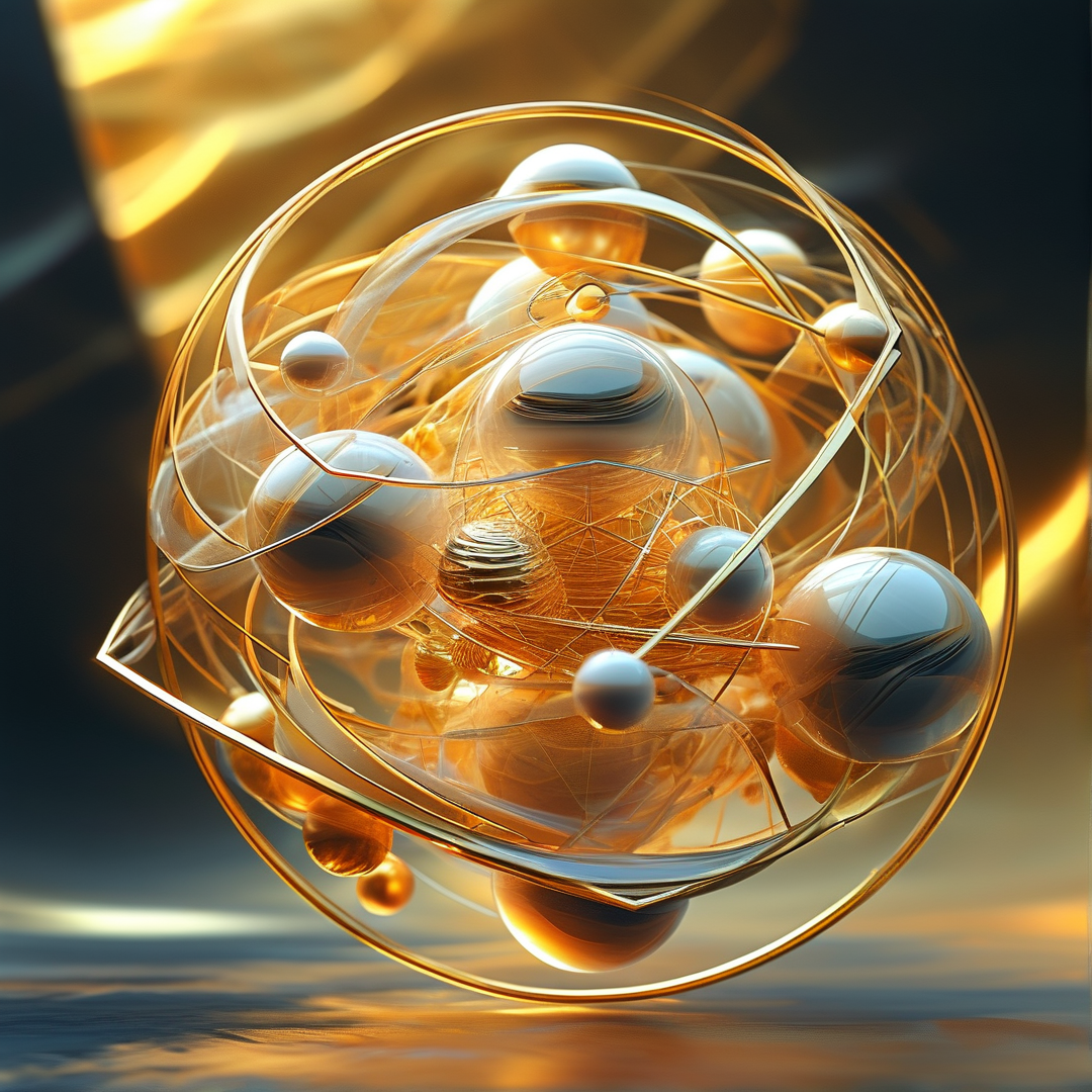 Futuristic Golden Sphere