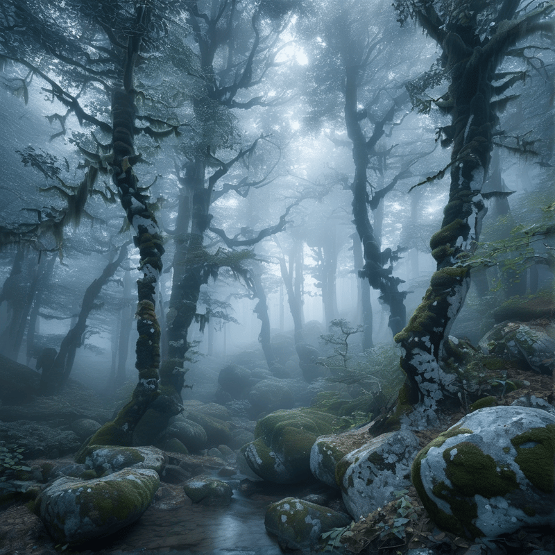 Misty Ancient Forest