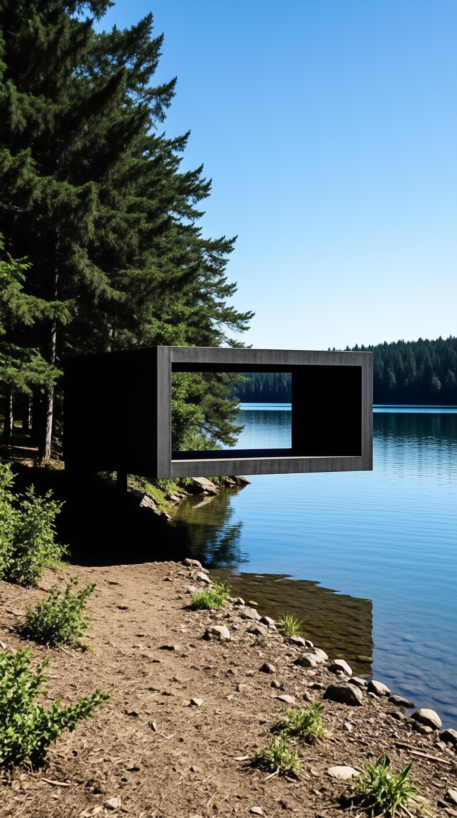 Floating Frame by Lake