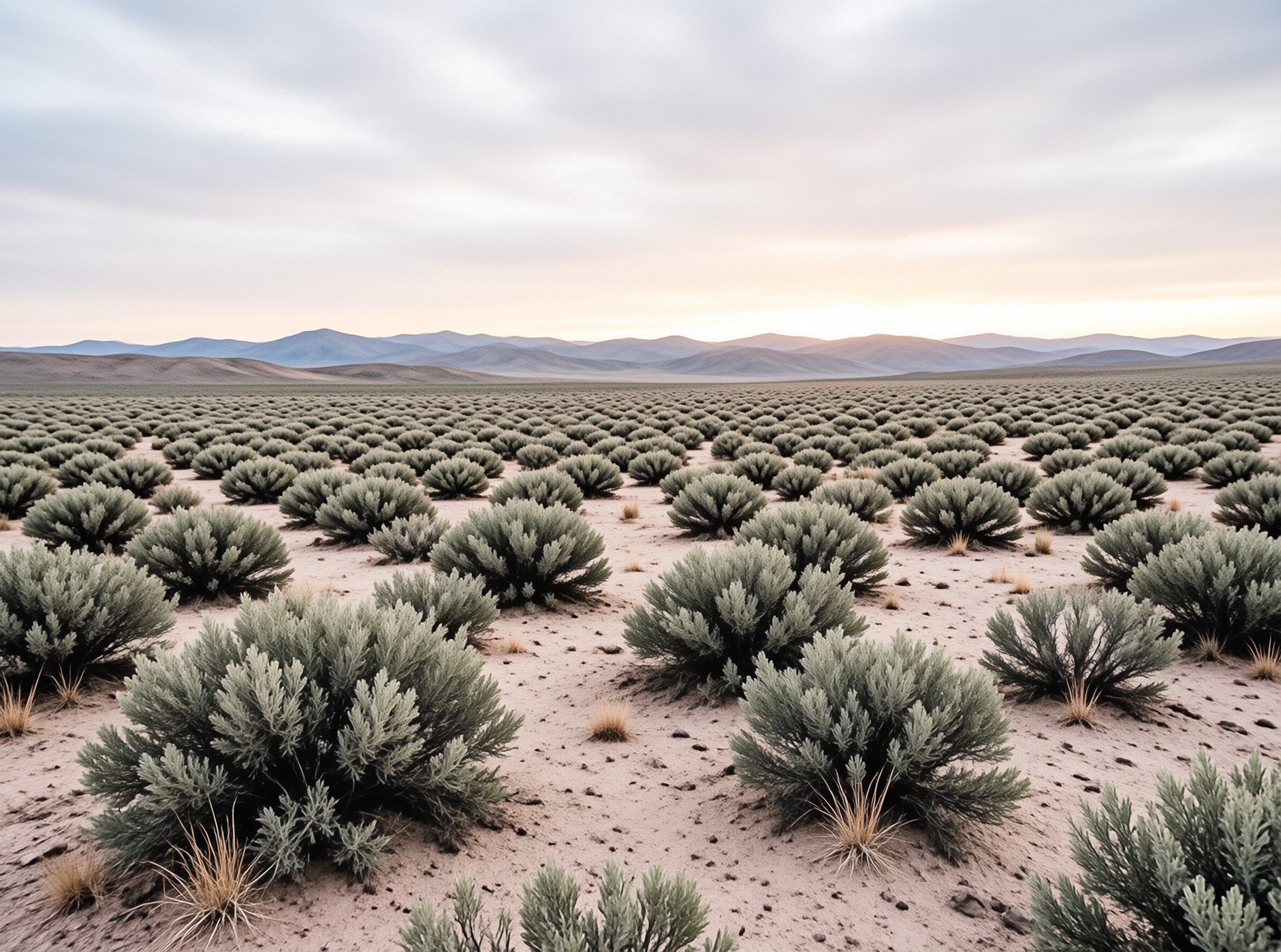 Desert Sagebrush Landscape