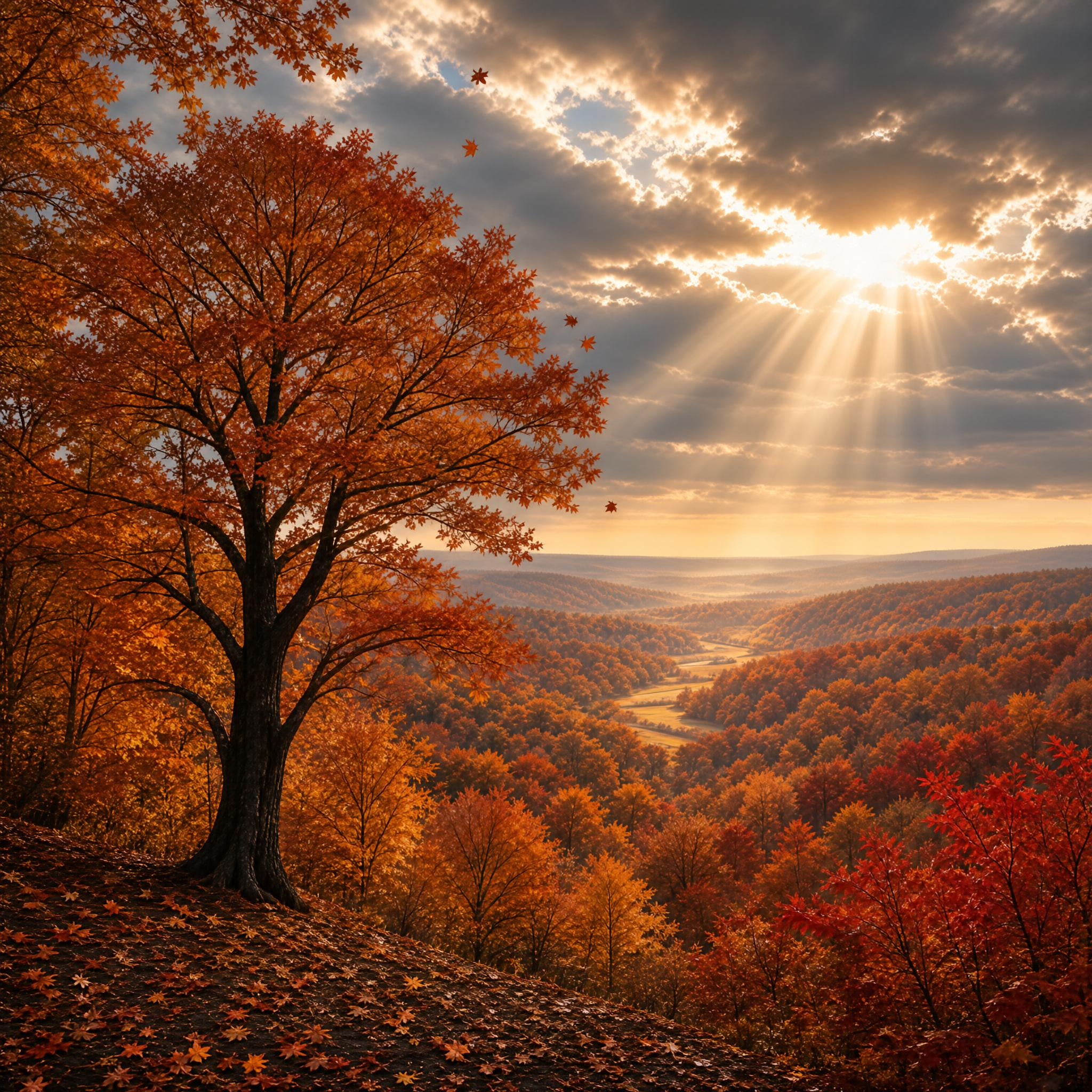 Vibrant Autumn Valley