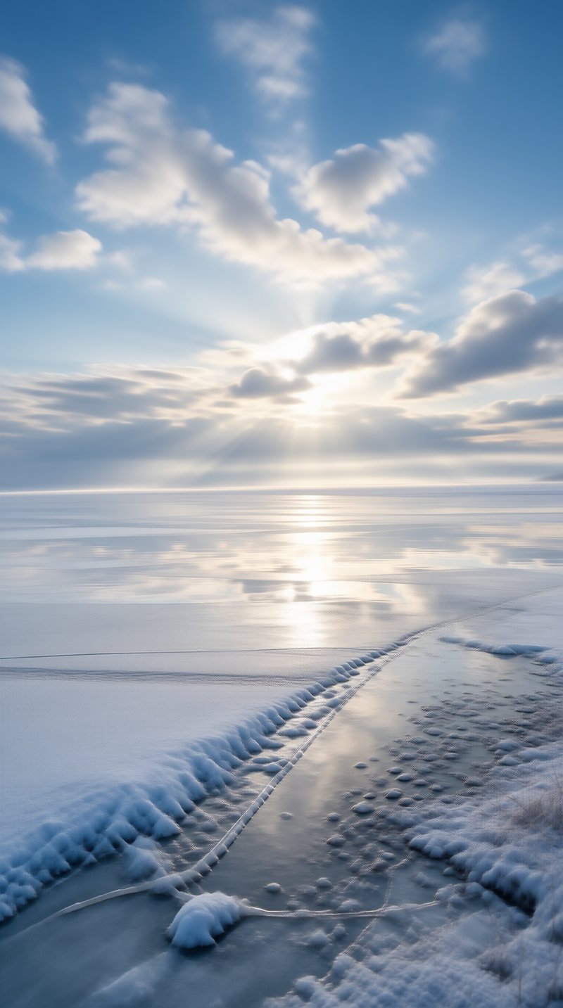 Frozen Lake Pathway