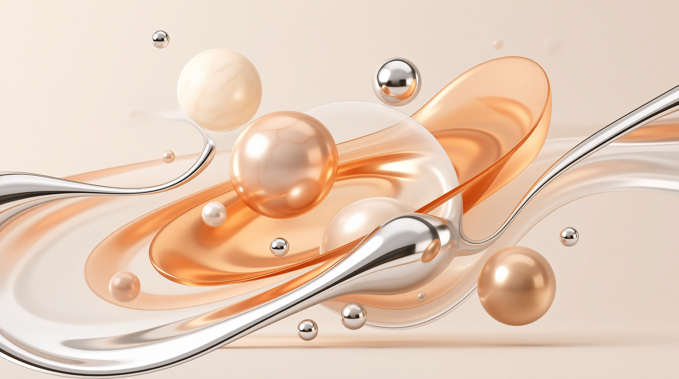 Abstract 3D Fluid Shapes