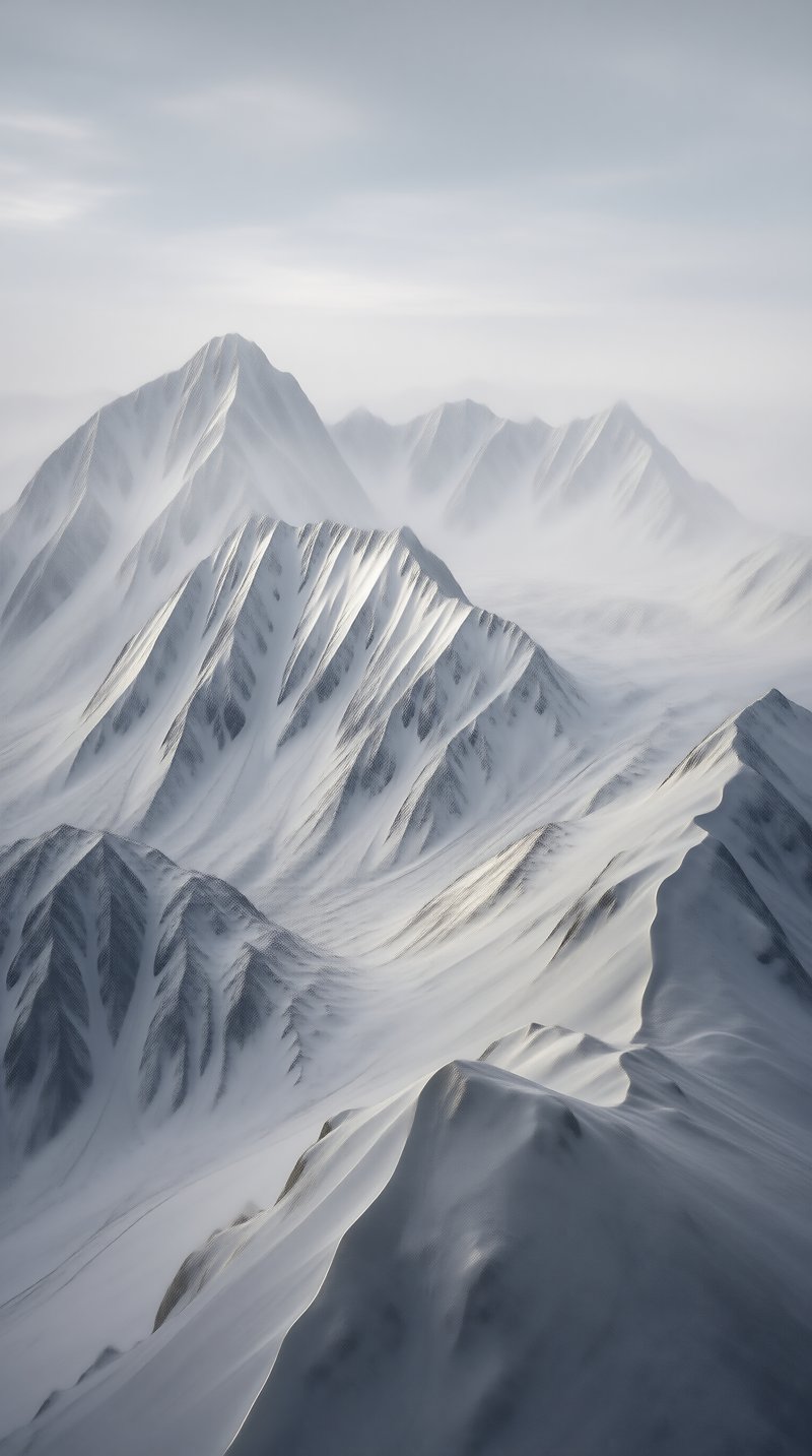 Snowy Mountain Peaks