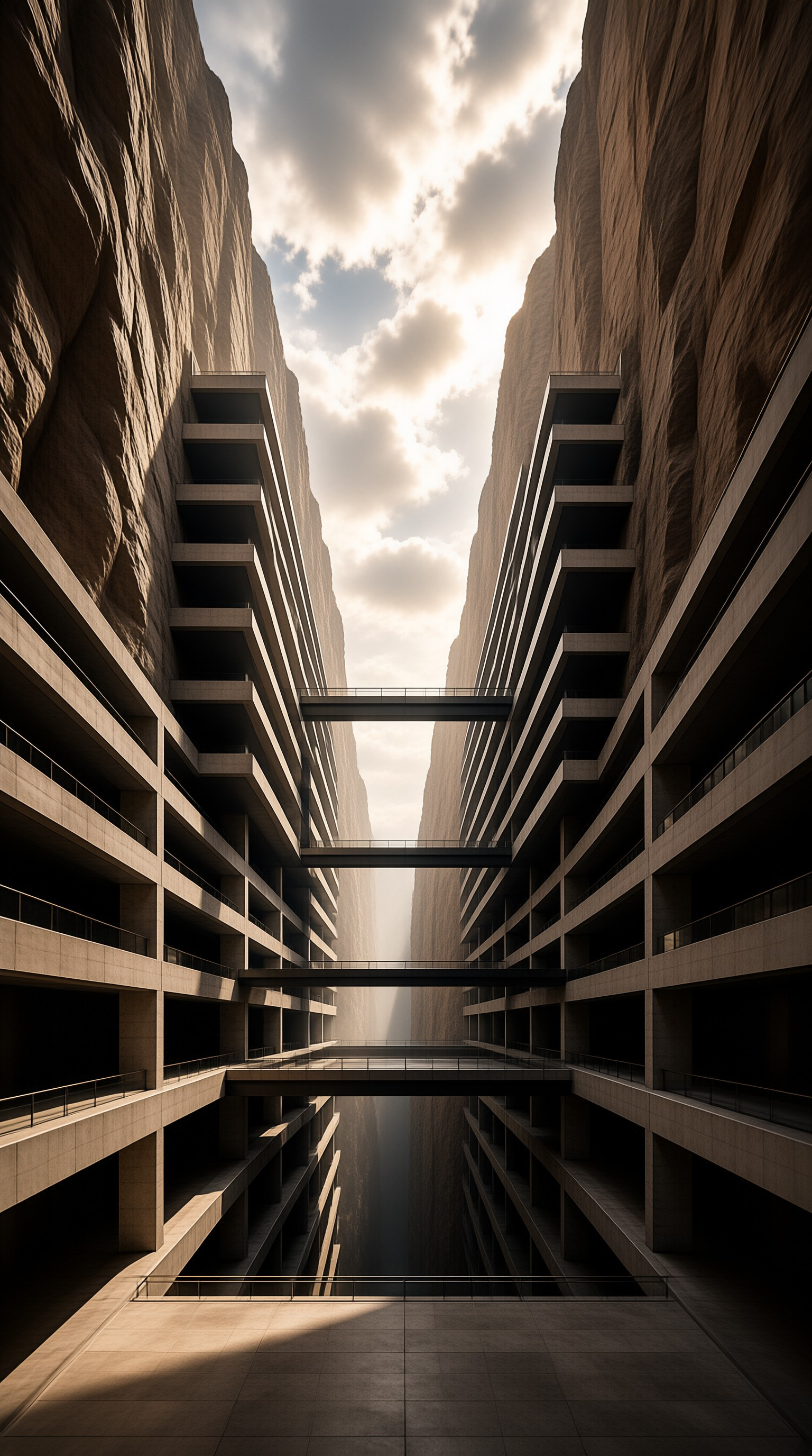 Futuristic Canyon Architecture