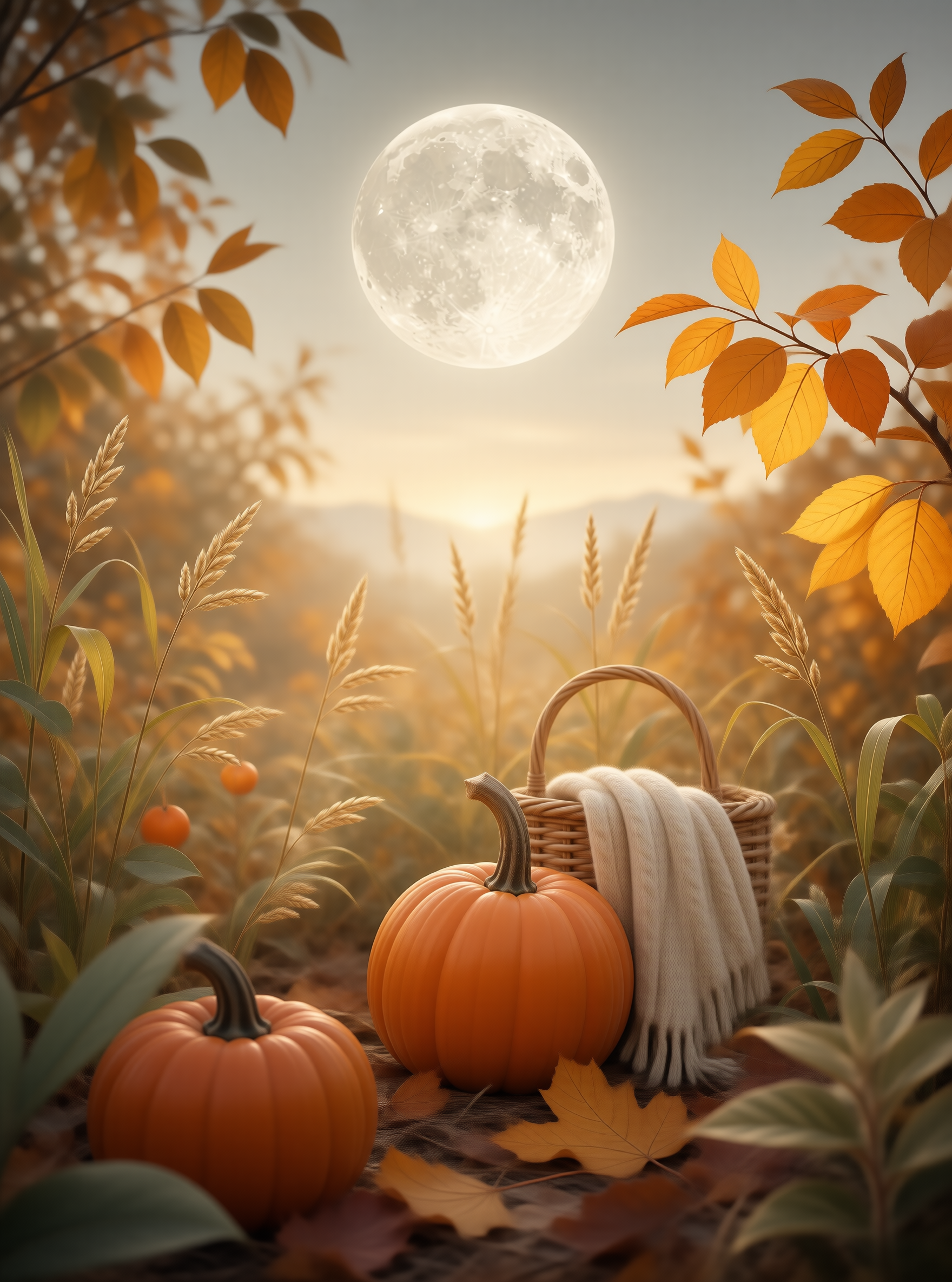 Moonlit Autumn Harvest