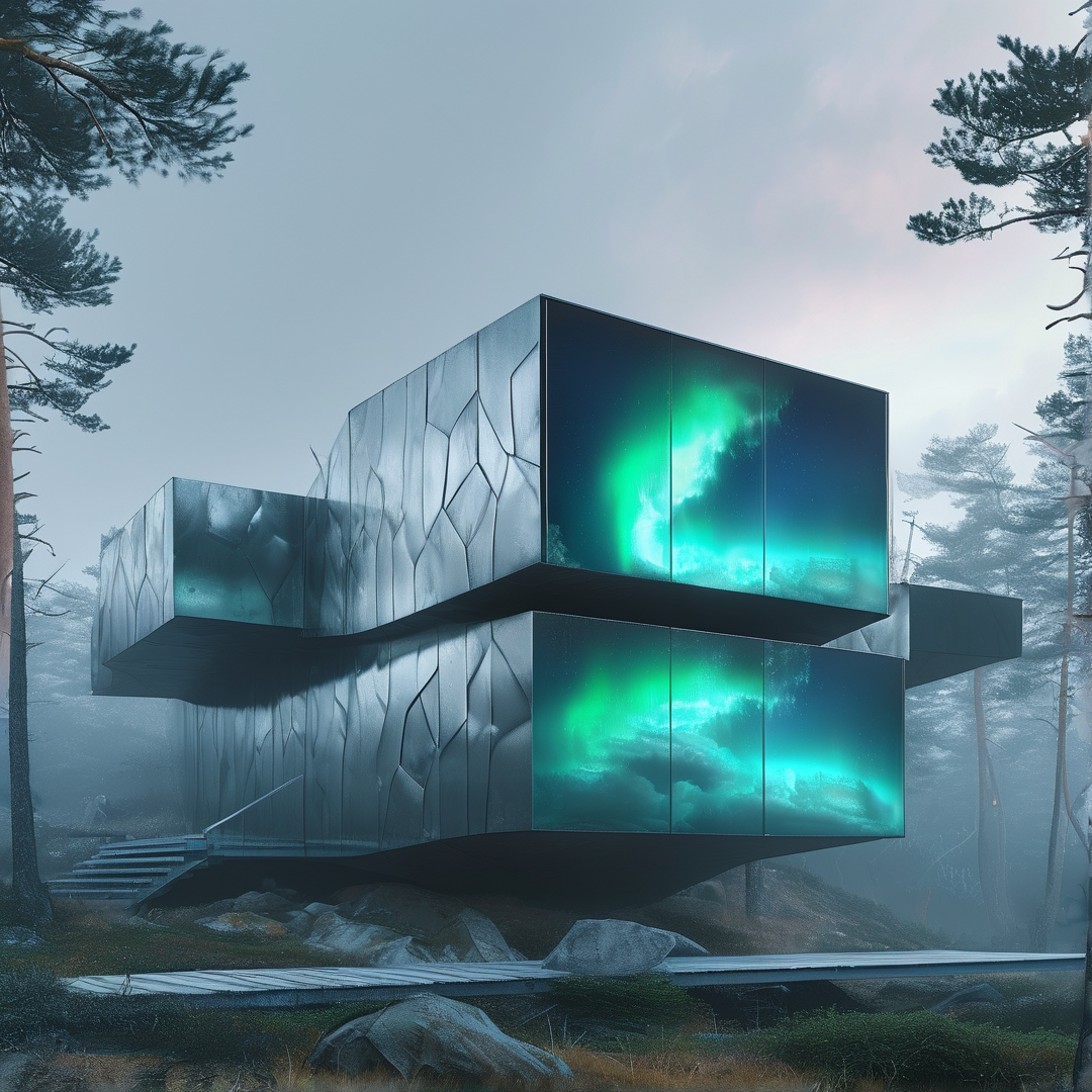 Futuristic Forest Cabin