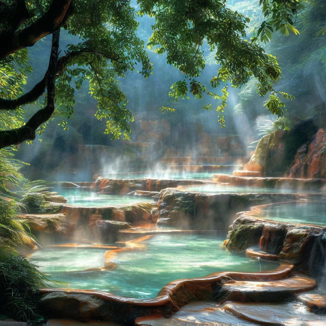 Forest Stepped Thermal Pools
