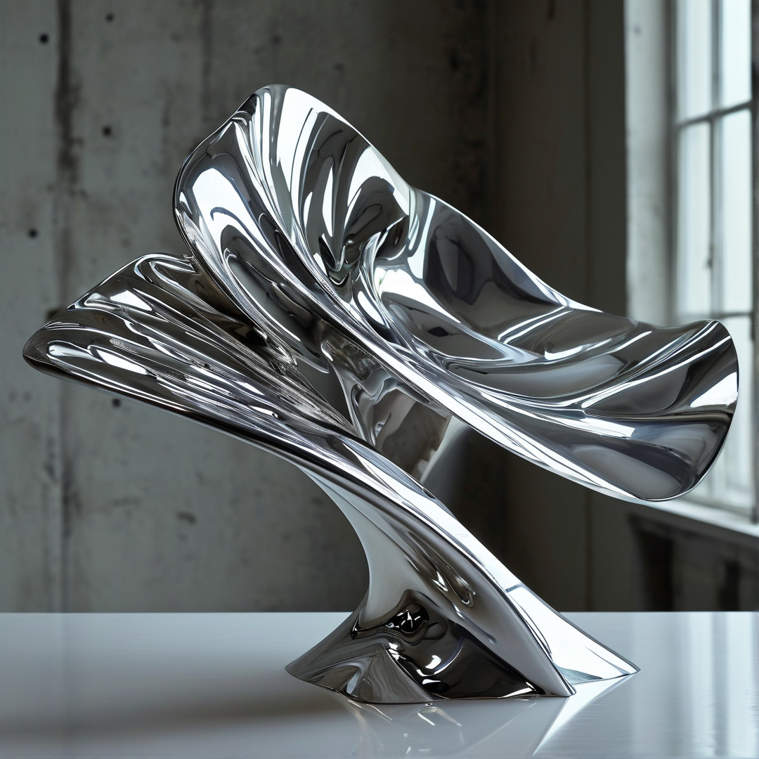Liquid Metal Chrome Sculpture