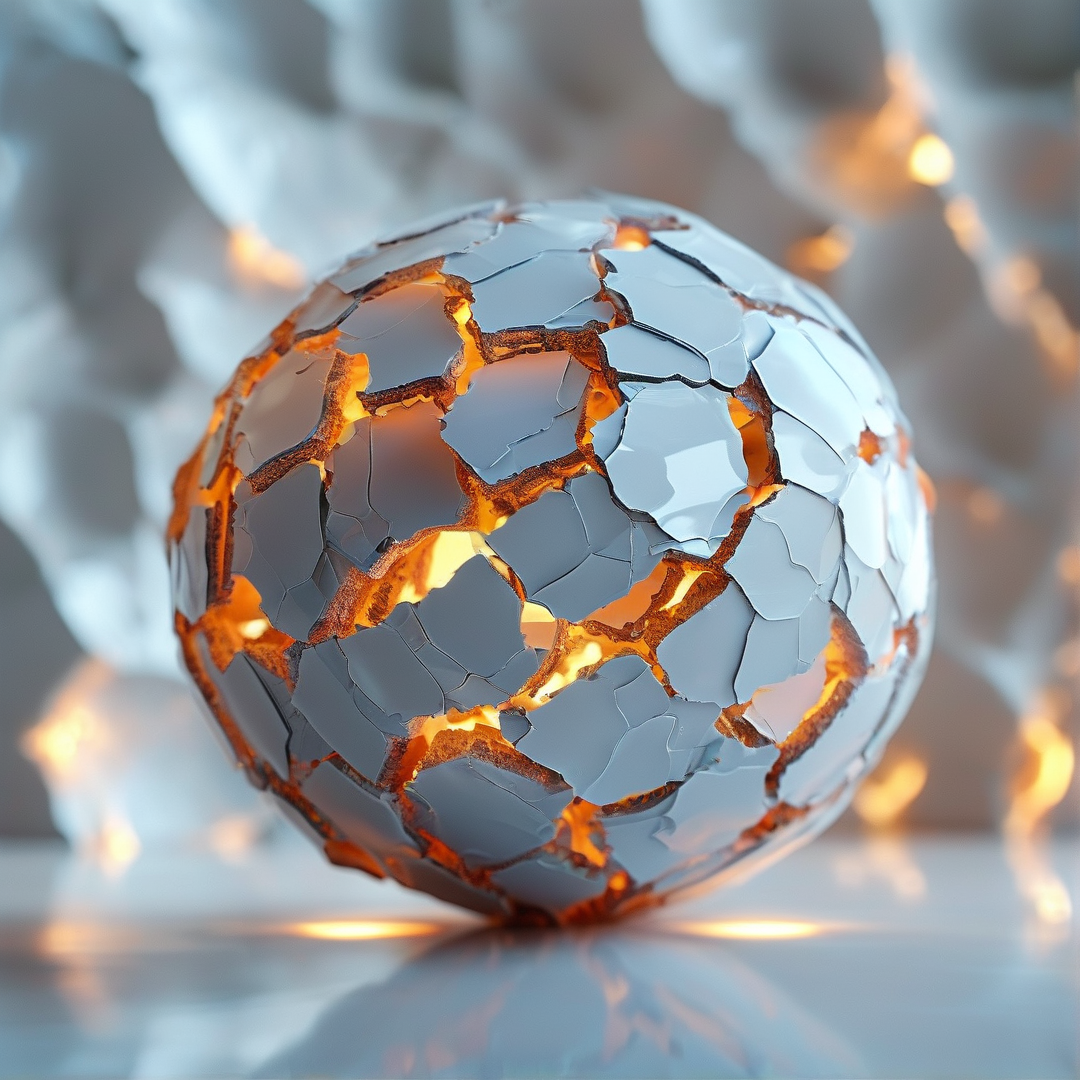 Cracked Glowing Sphere