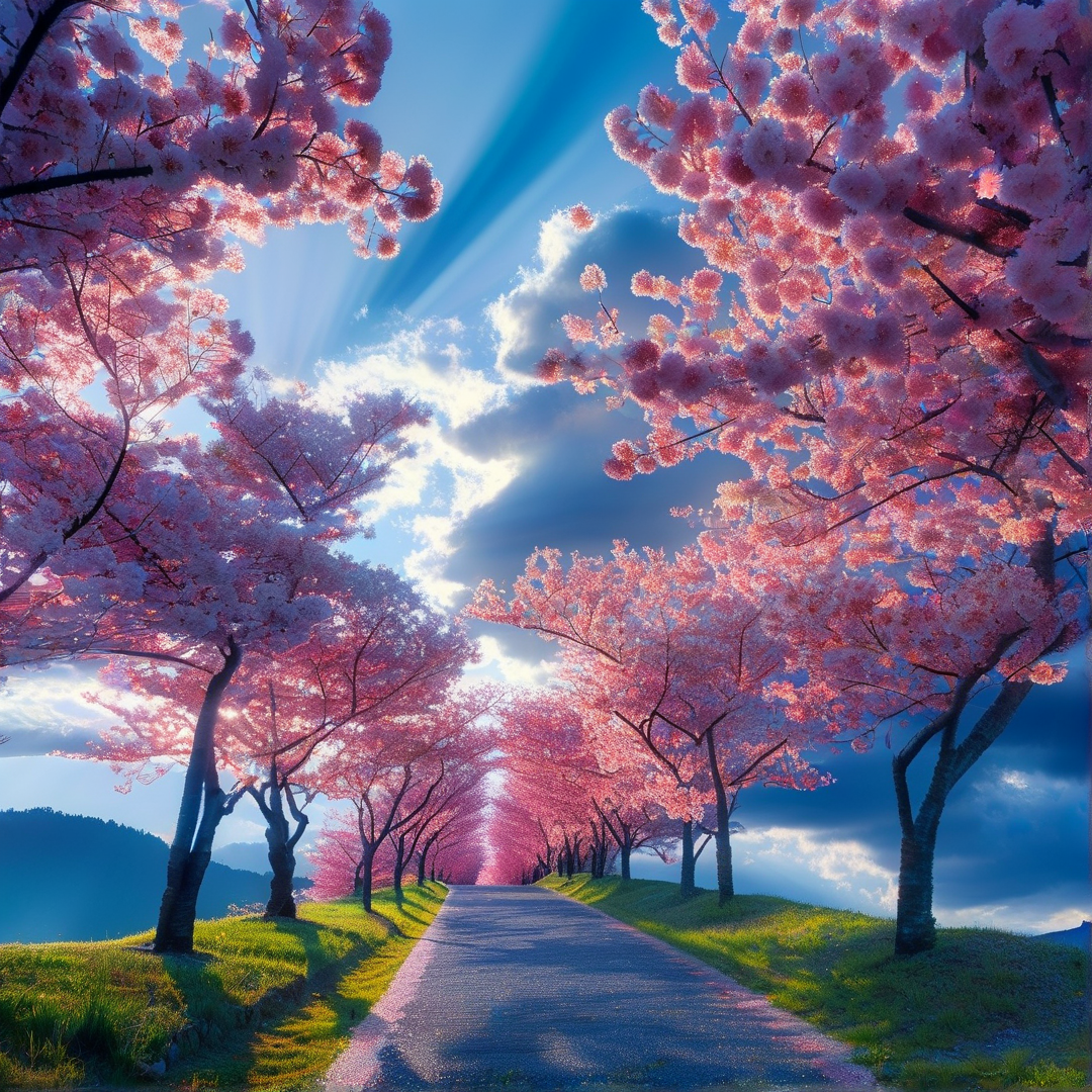 Cherry Blossom Pathway
