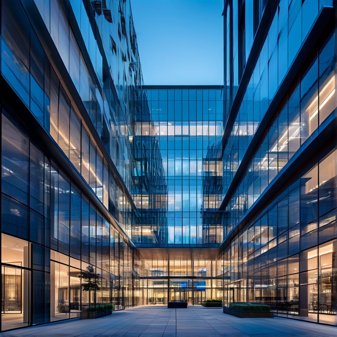 Modern Glass Atrium