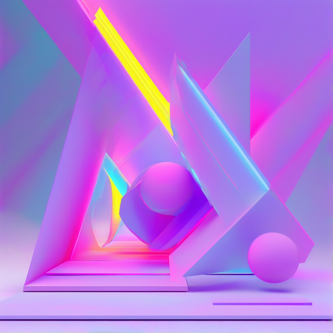 Neon Geometric Abstract