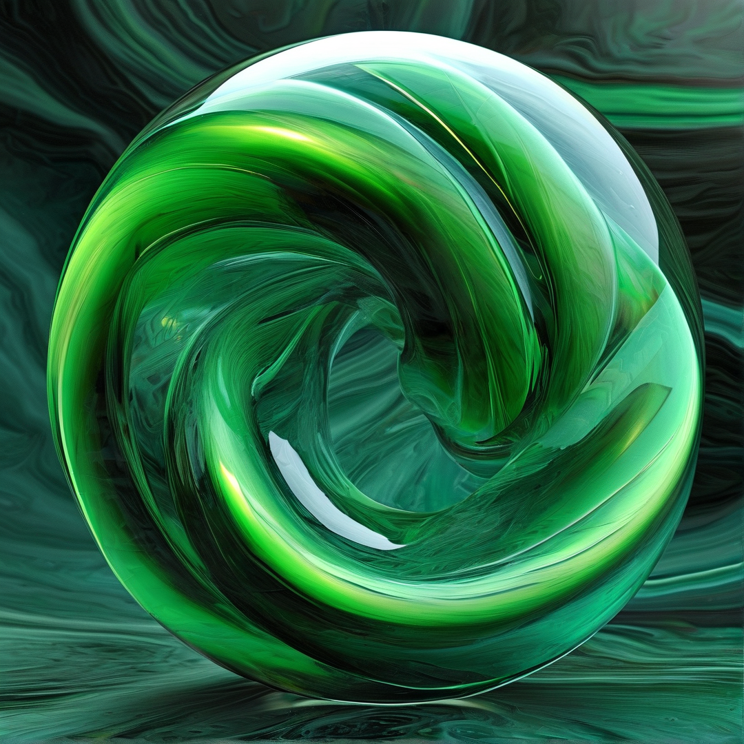 Green Swirling Orb
