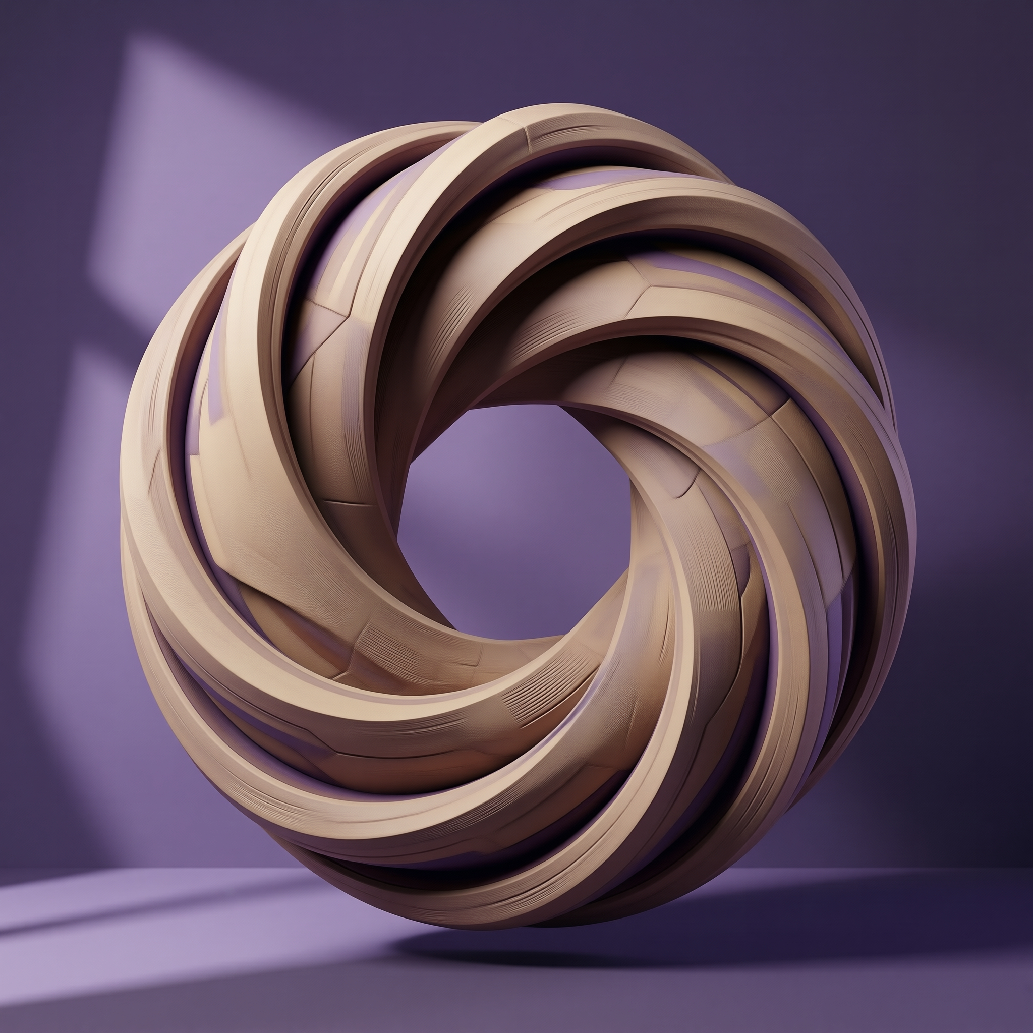 Abstract 3D Twisted Ring