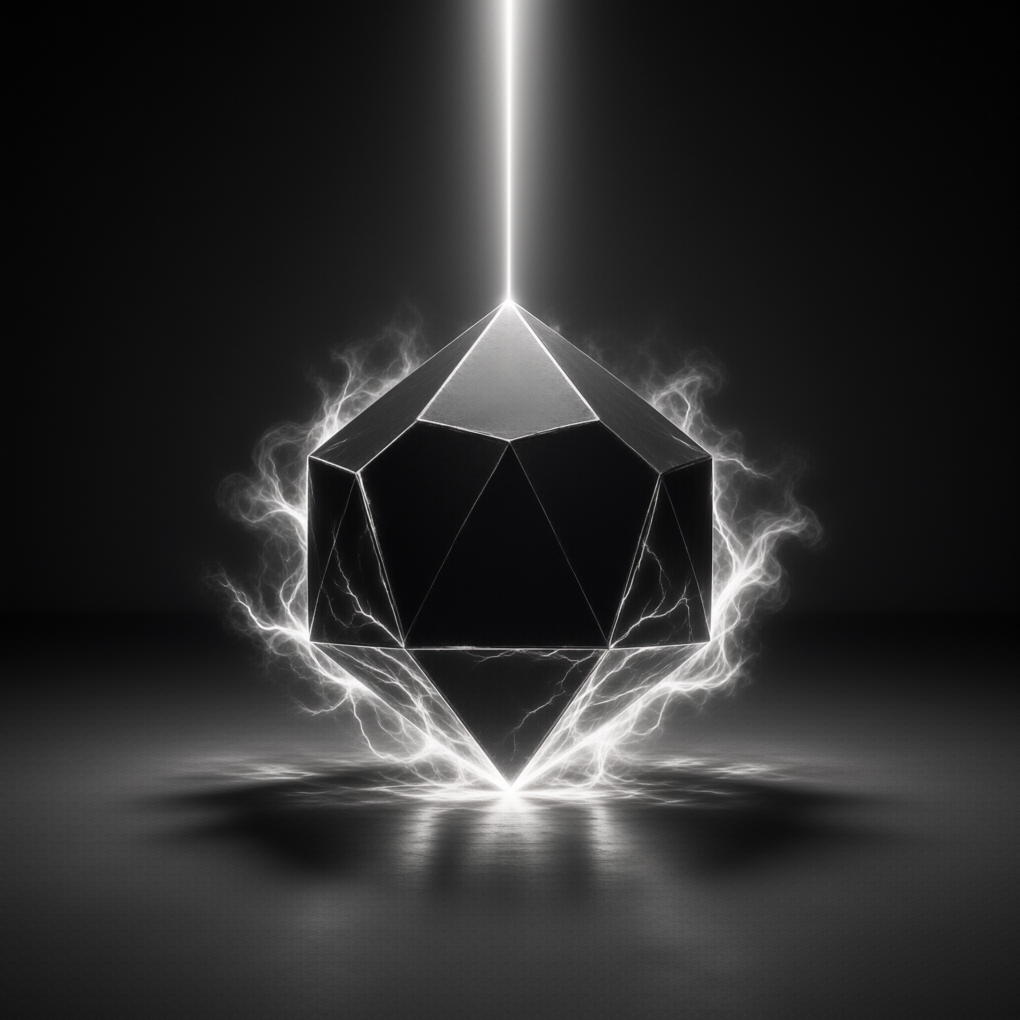 Glowing Geometric Polyhedron