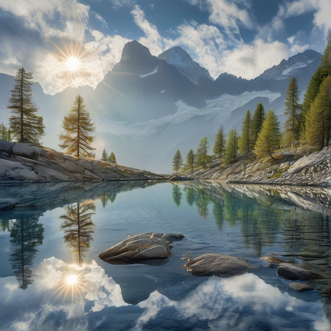 Alpine Lake Reflection